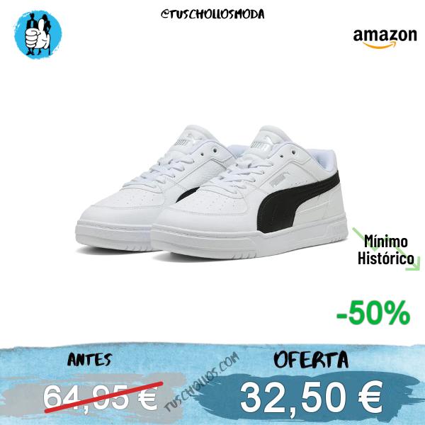 PUMA Zapatillas Caven III Unisex 41, White Black Silver Metallic, 41 EU