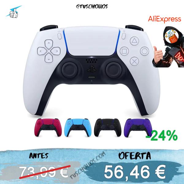 Sony - Mando DualSense PS5 original con botón Crear, sensor de movimiento y carga USB Type-C, varios colores, compatible exclusivamente con consola PS5