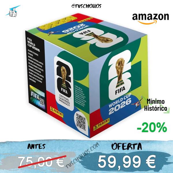 Panini - FIFA World Cup 2026 Colección Oficial Cromos Caja 50 sobres - Cromos Mundial 2026 - Colección Oficial Panini, Estandar