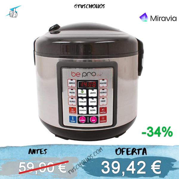 Robot de Cocina 14 en 1 5L – Olla Programable Multifunción con 14 Menús Automáticos Bepro Chef Premier Plus Avant | Miravia