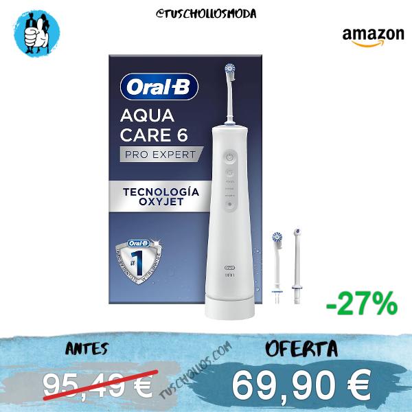 Oral-B Aquacare Pro-Expert Irrigador Dental Inalámbrico, Blanco