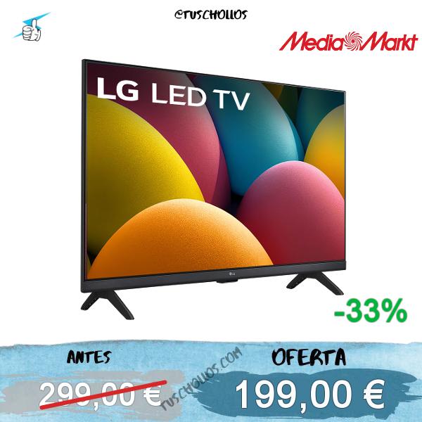 TV LED 32" - LG 32LR60006LA, Full-HD, Procesador Inteligente α5 AI Processor Gen6, Smart TV, DVB-T2 (H.265), Negro