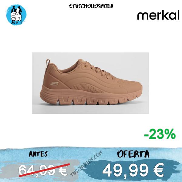 Zapatilla deportiva Bobs B Lite marrón SKECHERS | Merkal Calzados