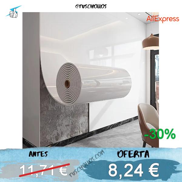 1 rollo de azulejo de imitación de espuma gruesa de mármol, papel tapiz autoadhesivo, decoración para dormitorio, sala de estar, baño, pegatina de pared impermeable