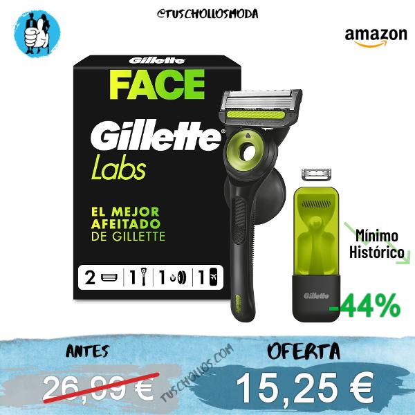 GilletteLabs Maquinilla de Afeitar Neon Night Edition con 2 Recambios, 1 unidad (Paquete de 1)