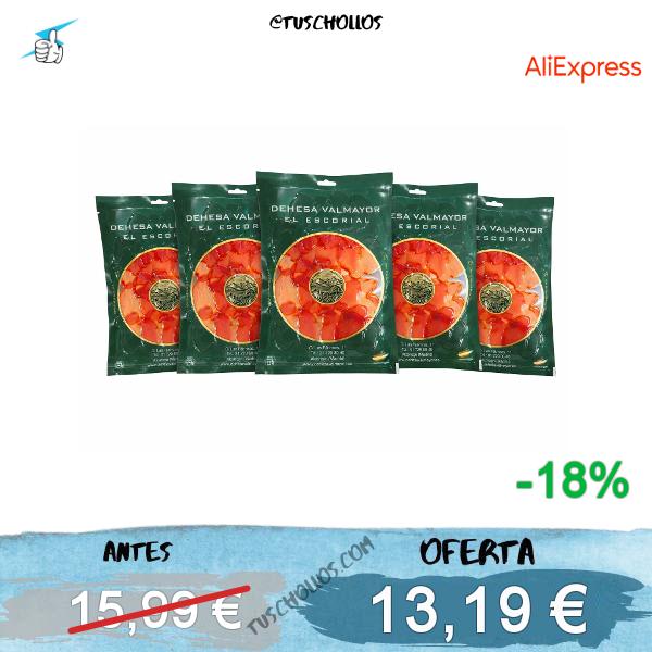 LOMO DOROC 5 sobres de 100g --JAMON navidul 5 sobres de 100g--PETALOS DE JAMON IBERICO 5*100g
