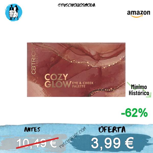 Catrice Paleta de ojos y mejillas Cozy Glow, de larga duración, reluciente, mate (10g), 1.67 g (Paquete de 6)