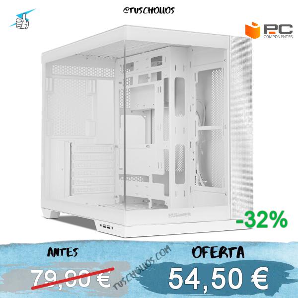 NOX Hummer ASTRA NEO Semitorre ATX Doble Cristal Templado USB-C Blanca