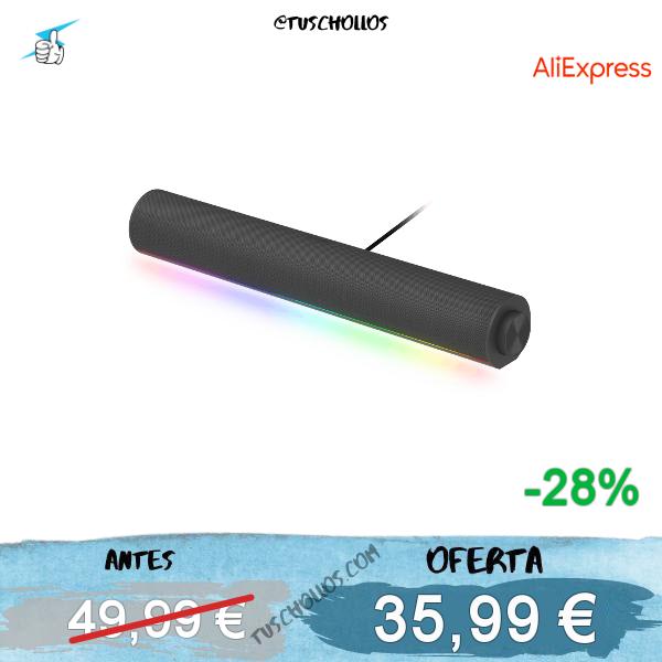A PRECIAZO XIAOMI DESKTOP SPEAKER ESTÉREO RGB #chollos, #AliExpress, #ElectrónicaDeConsumo