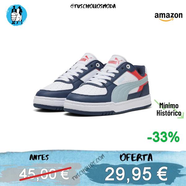 PUMA Zapatillas Caven III Block Niños 37, Persian Blue Sea Illusion White, 37 EU
