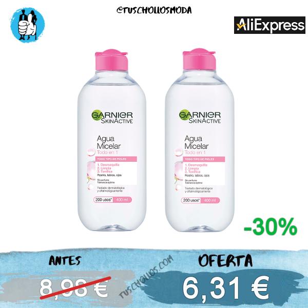 GARNIER | Skin Active Agua Micelar Clásica para pieles normales todo en uno
