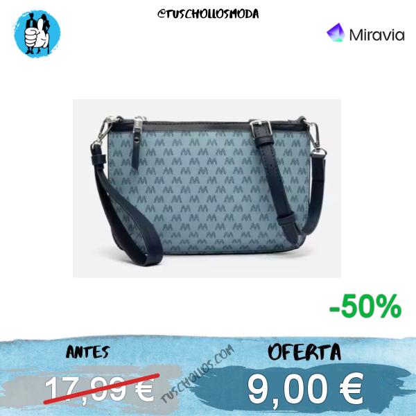 Misako Monogri Bolso Bandolera Pequeño con Asa de Mano - Estampado Monogram ED con Money Pocket | Miravia