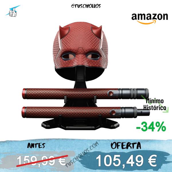 Marvel Legends Series, Daredevil: Born Again, Mascara Premium para Juego de rol y bastón de Combate, 1:1