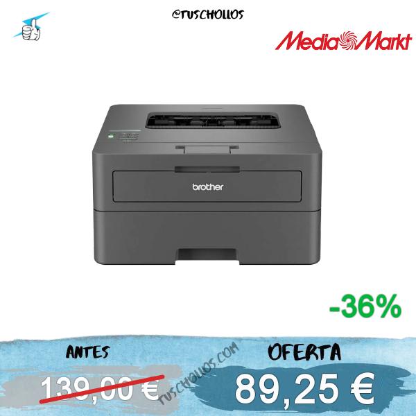 Impresora láser - Brother HL-L2400DWE, Impresión doble cara, Monocromo
