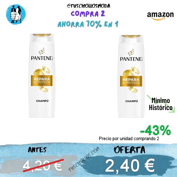 Pantene Repara y Protege Champú Reparador para Pelo Seco y Dañado, 325ml, 325 ml (Paquete de 1)