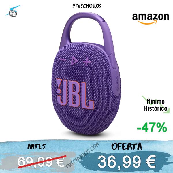 CHOLLITO JBL CLIP 5 ALTAVOZ INALÁMBRICO MORADO #publicidad, #Amazon