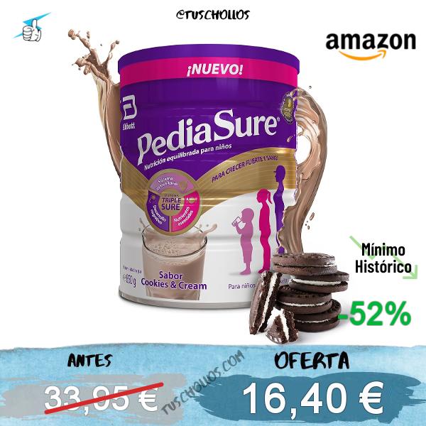 PediaSure Cookies & Cream 850 g, Complemento Alimenticio para Niños, 850 g (Paquete de 1)