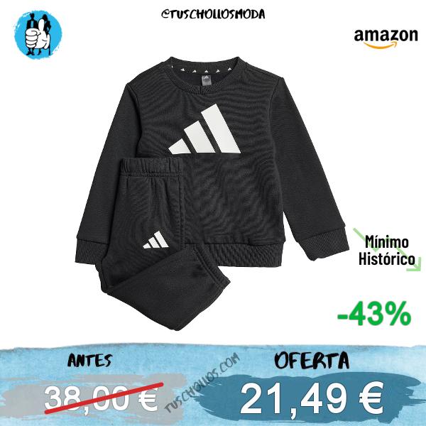 adidas Unisex bebé Big Logo Essentials Jogger Track Suit, Black/White