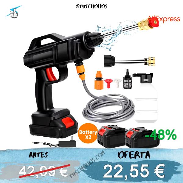 Limpiador de alta presión inalámbrico, pistola de agua pulverizada, máquina de limpieza de coche, 50bar, batería Makita de 21V
